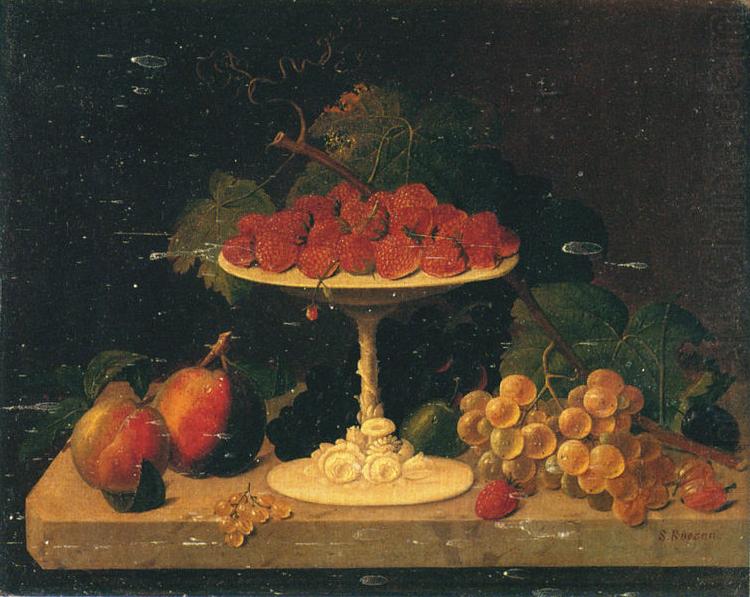 Severin Roesen Still life with Strawberries china oil painting image
